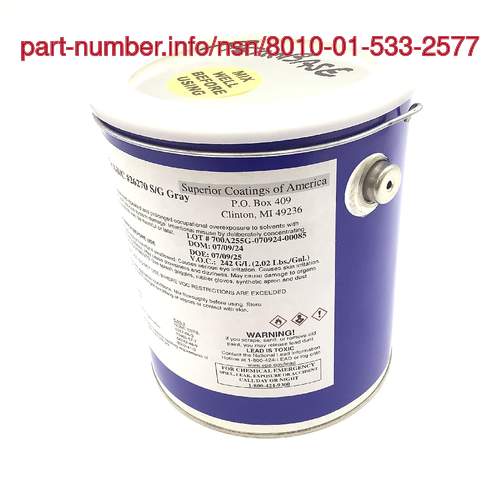 Picture of NSN 8010-01-533-2577 NSN 8010-01-533-2577