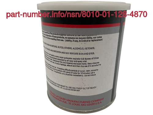 Picture of NSN 8010-01-128-4870 NSN 8010-01-128-4870