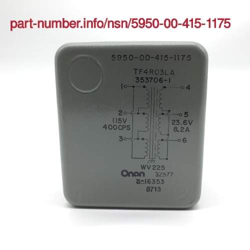 Picture of NSN 5950-00-415-1175 NSN 5950-00-415-1175