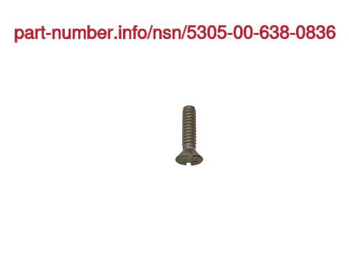 NSN 5305-00-638-0836