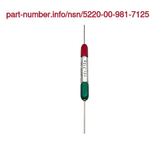 NSN 5220-00-981-7125