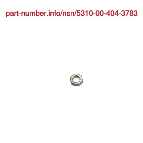 NSN 5310-00-404-3783